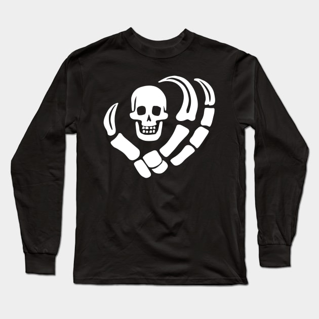 Claw Hand Jolly Roger Long Sleeve T-Shirt by Professor Lambeo Rolophus